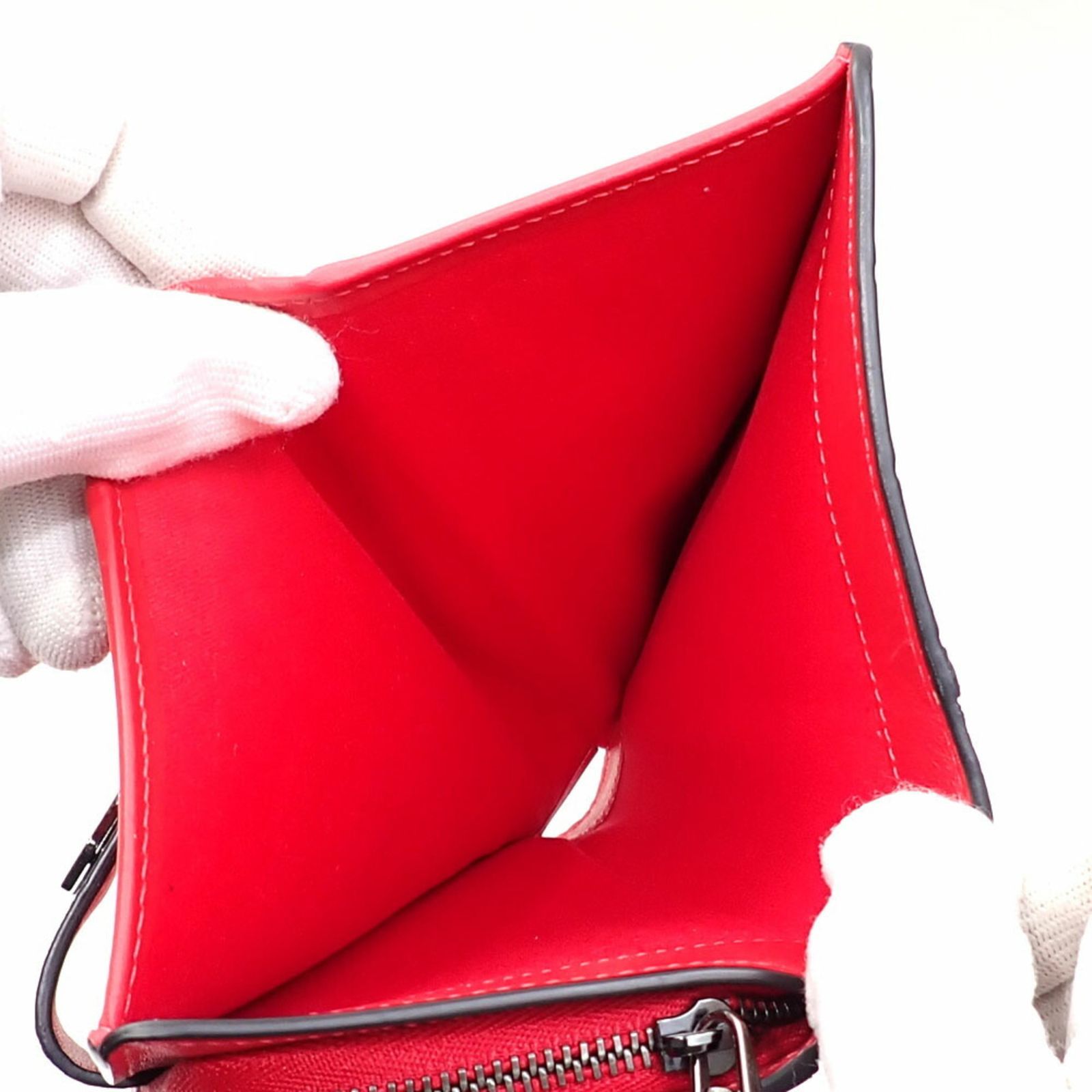 レッド カーフレザー