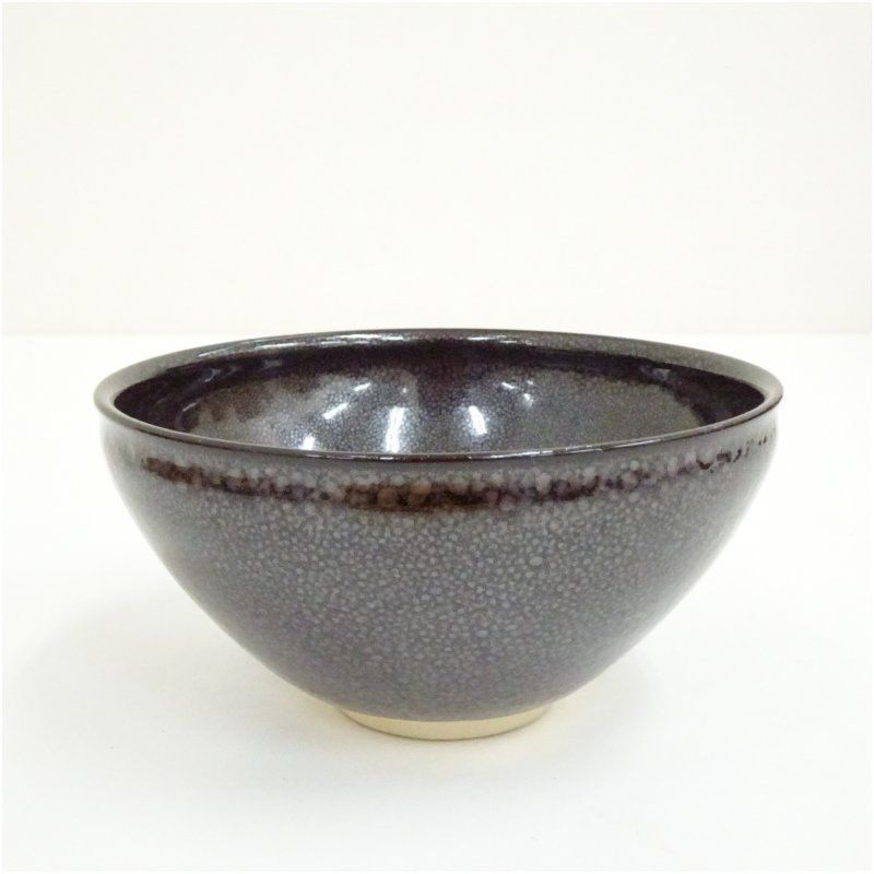 京焼 谷口良三造 天目茶碗 共箱 茶道 抹茶 おしゃれ 抹茶茶碗 抹茶碗 和食器 レトロ 茶器 骨董 茶わん 茶会 茶の湯