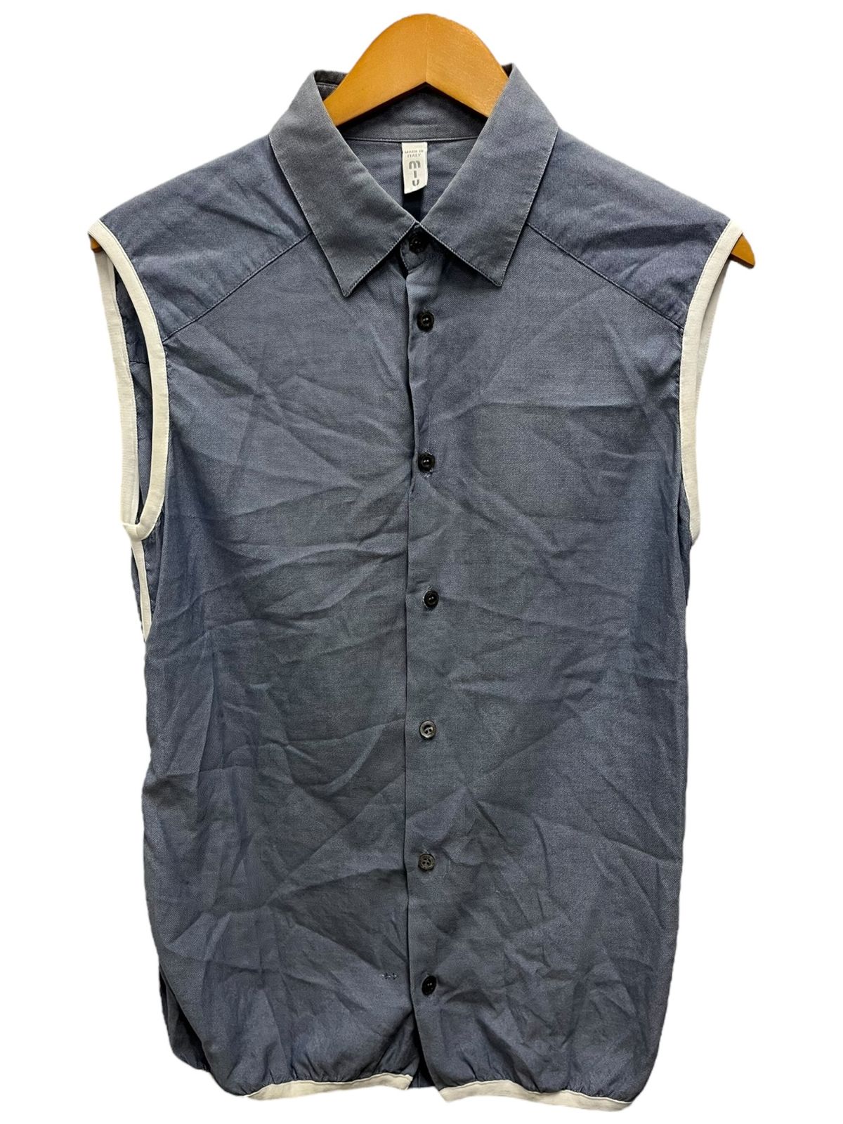 MIU MIU ミュウミュウ ベスト ノースリーブ コットン イタリア製 40 15 3 4 レディース 199