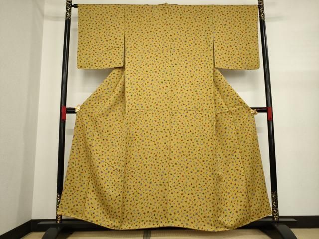 平和屋着物○上質な小紋 成り物 正絹 逸品 未使用 AAAZ0606ck