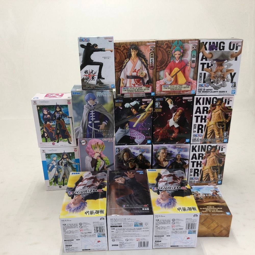 02w08525 プライズフィギュア まとめ売り 18個 呪術廻戦 ワンピース 