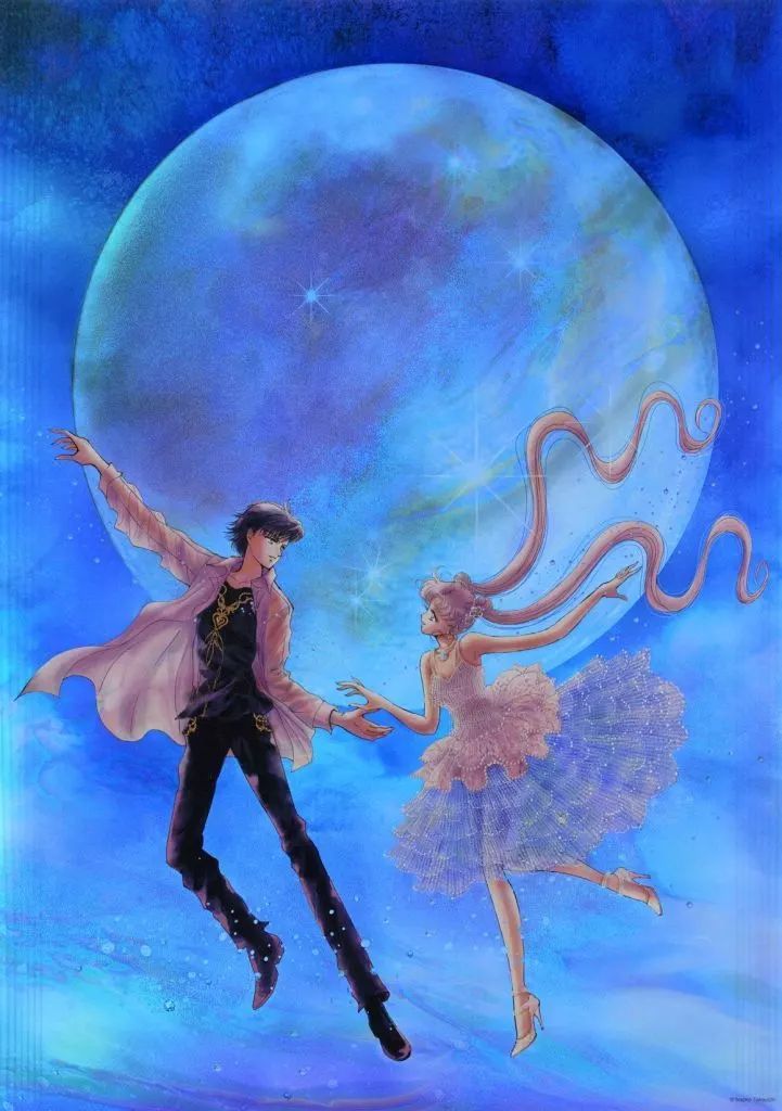 中古】ポスター A3オーロラポスター 月野うさぎ＆地場衛 「美