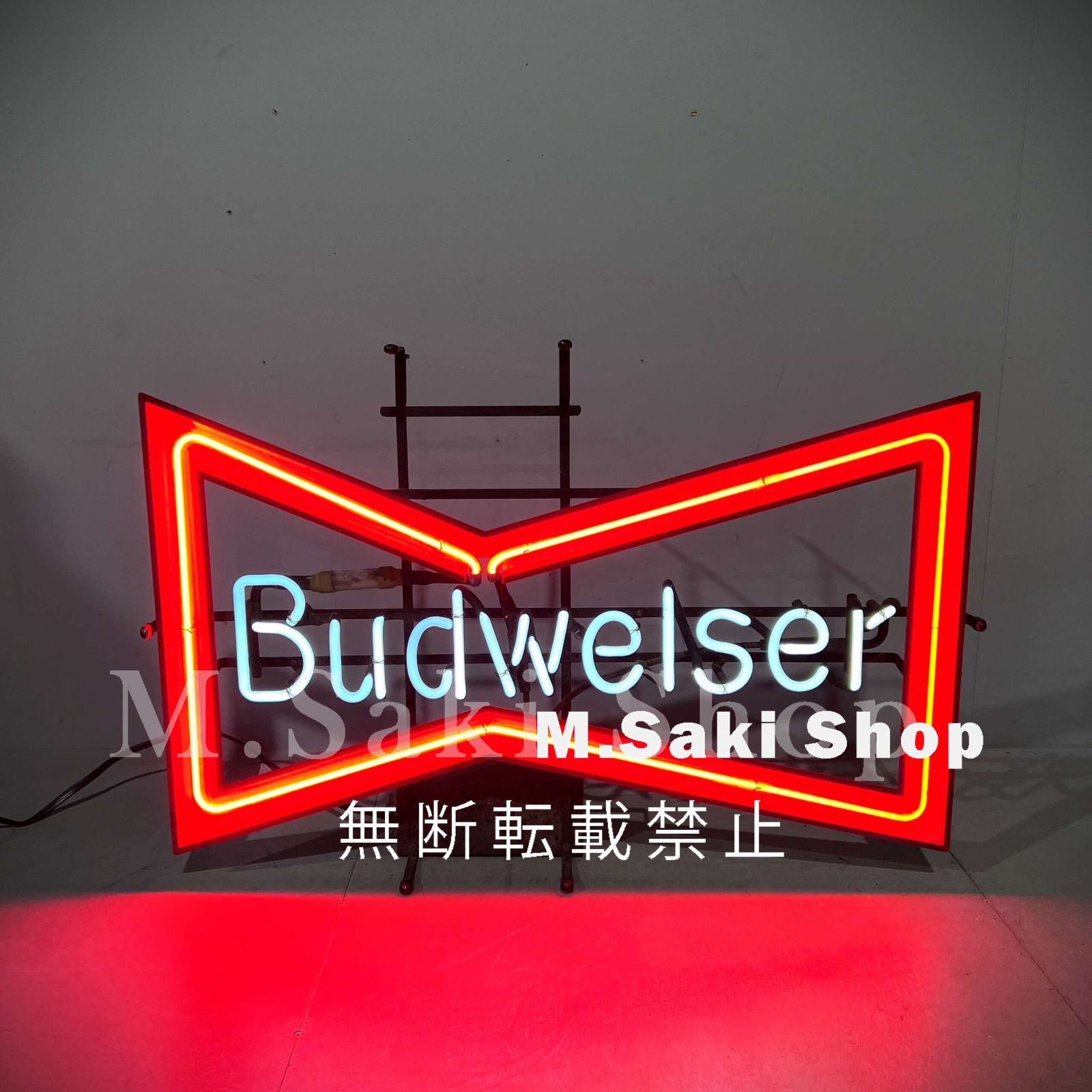 新品 希少 当時物 バドワイザー ヴィンテージ 看板 ネオン管 Budweise