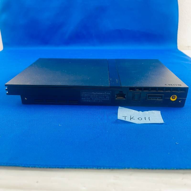 TK011 完品 すぐ遊べるセット SONY PS2 ブラック 薄型 SCPH-70000 ソニー playstation プレステ2 プレイステーション2 本体 コントローラー デュアルショック2 ケーブル類 取扱説明書 箱あり