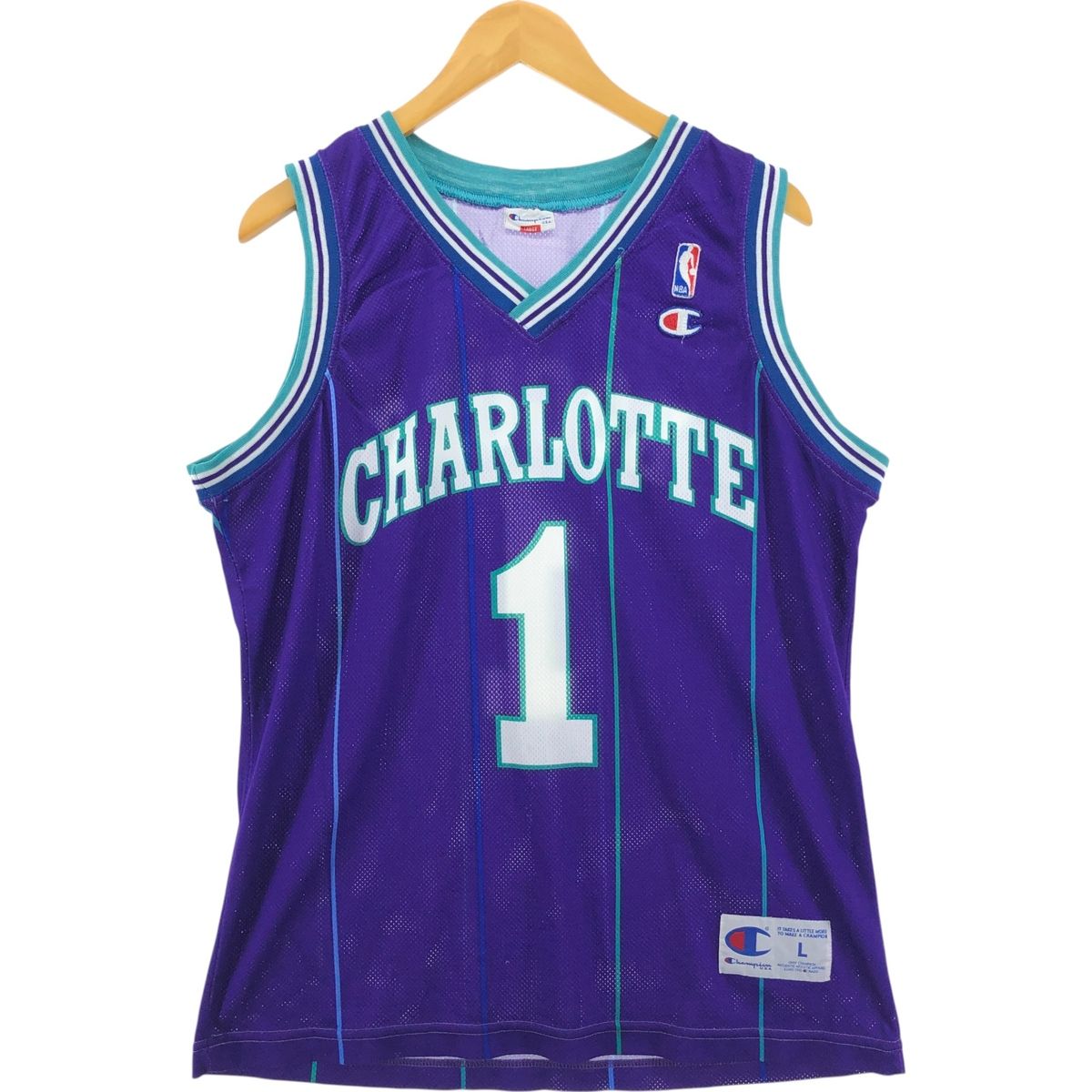 古着 90年代 チャンピオン Champion NBA CHARLOTTE HORNETS
