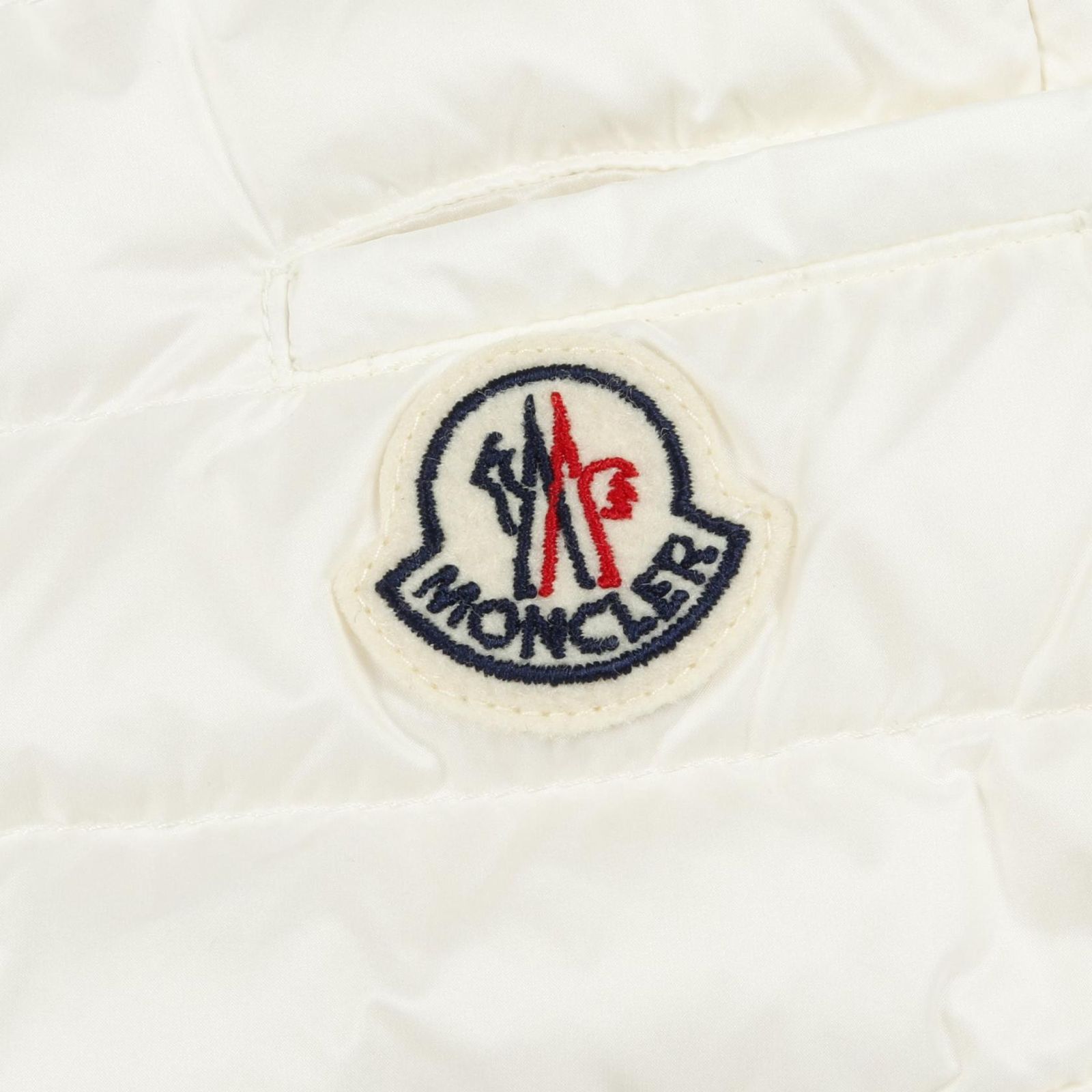 モンクレール MONCLER ダウンベスト 2F00010 ホワイト ナイロン
