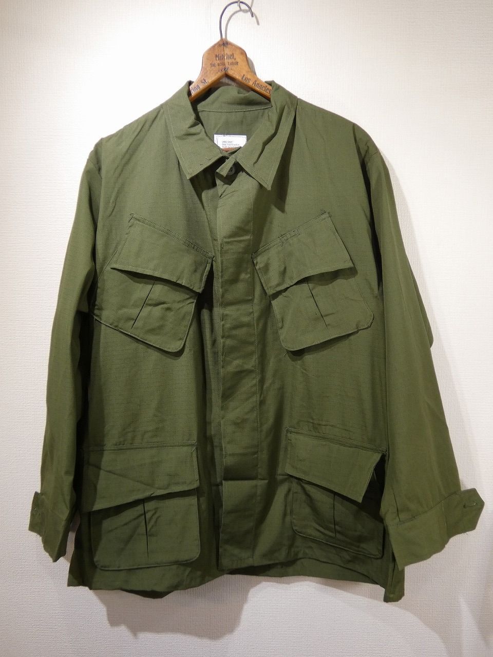 DEAD STOCK 60s 69年製 ビンテージ US ARMY RIP STOP ジャングルファティーグ ジャケット 5th LARGE-SHORT L-S USMC USAF USN ナム戦 ミリタリー 1st 2nd 3rd 4th