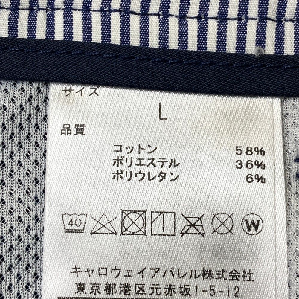 サイズ：L CALLAWAY キャロウェイ  ストレッチ ハーフパンツ 総柄 ネイビー系 [240101401036] ゴルフウェア メンズ ストスト サイズ：L CALLAWAY キャロウェイ ストレッチ ハーフパンツ 総柄