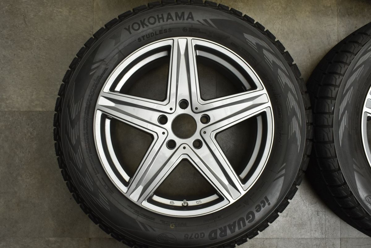 ファッション好き バリ溝 ユーロフォルシュ 19in 8.5J 52 PCD130 ヨコハマ アイスガード G075 275 55R19 ベンツ Gクラス スタッドレス 交換用