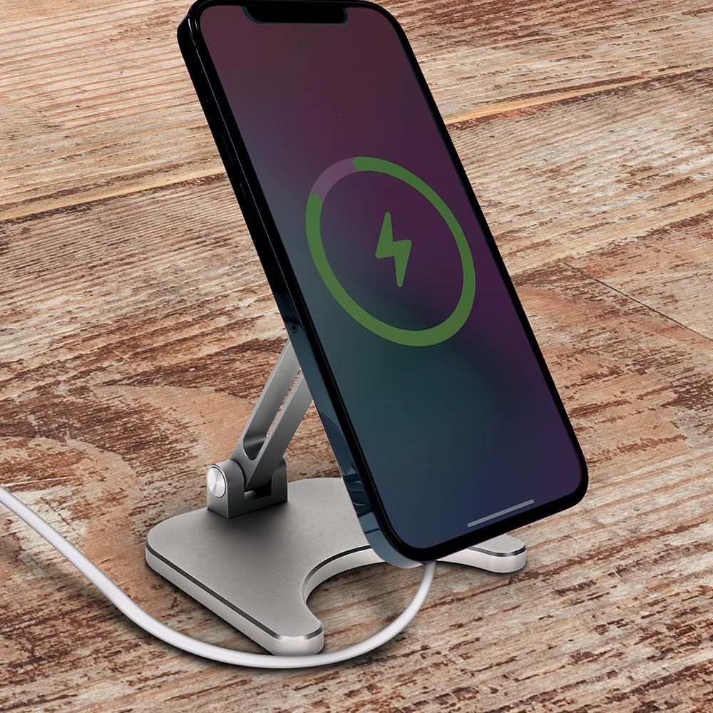 オウルテック : MagSafe対応 スマホスタンド 卓上 角度 クリップ型スマートフォンスタンド いろんな場所にMagSafe対応スマートフォンをしっかり固定！クリップ型 2in1 作業スペースを快適に整える。安定感に優れたMagSafeスマホホルダー 充電 ワイヤレス マグネット式 アウトレット商品 クリップ型スマートフォン スマートフォン／タブレット向け