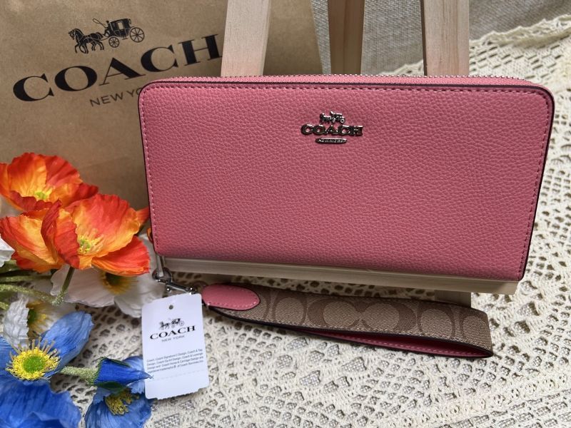 COACH 財布 コーチ 長財布 シグネチャー ジップ アラウンド キャンバス