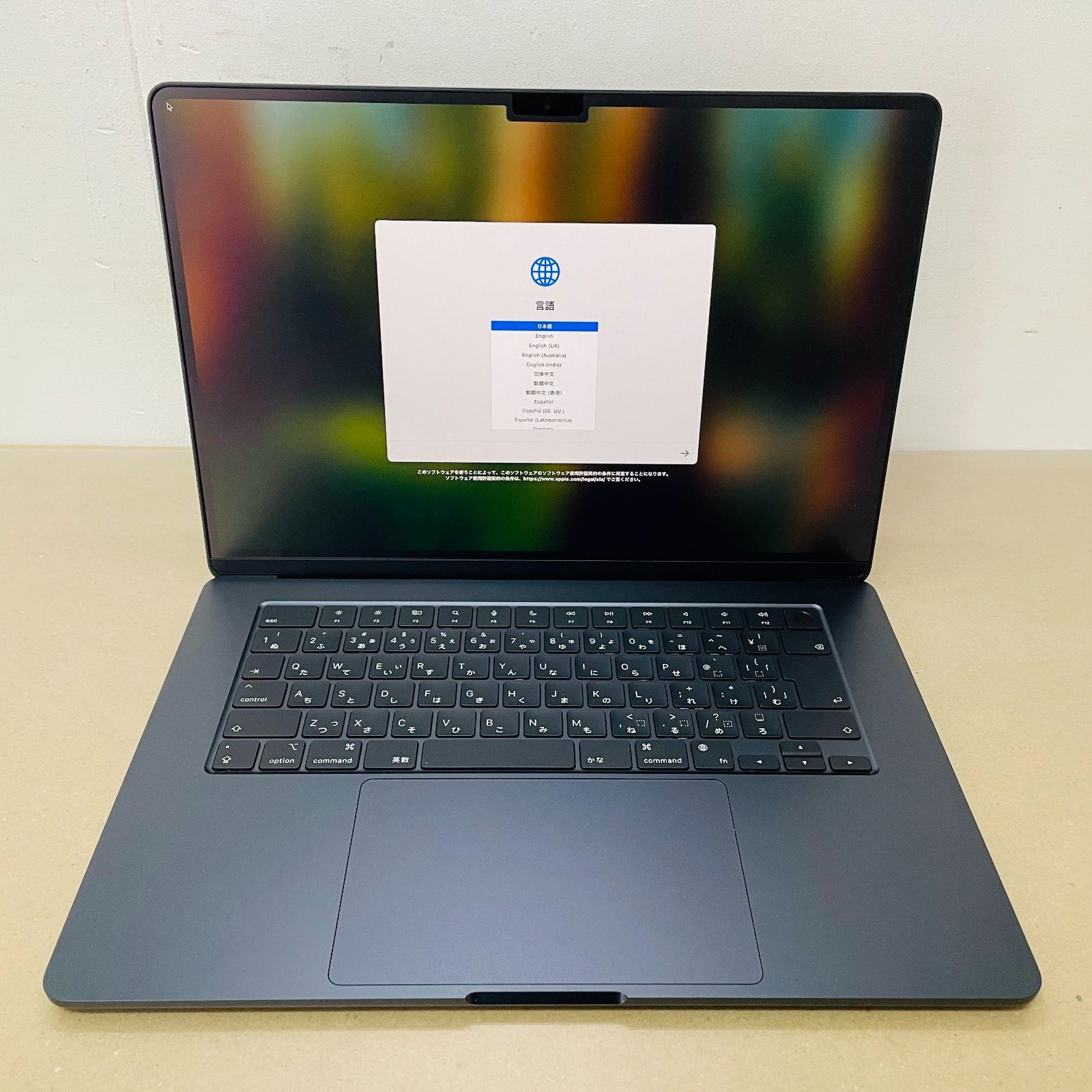 返金保証 爆速発送 初期化済み 動作良好 MacBook Air 15インチ M2 2023 8C CPU/10C GPU 8GB 256GB  充放電回数7回 バッテリー最大容量100% 充電器付属 C2028 80サイズ発送 - メルカリ