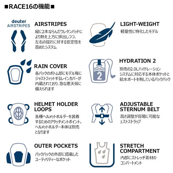 げ ドイター ディパック レース16 Deuter リュック 自転車 サイクルデイパック 1204 スプラウトXアイビー OLIVEOS_COM_TR