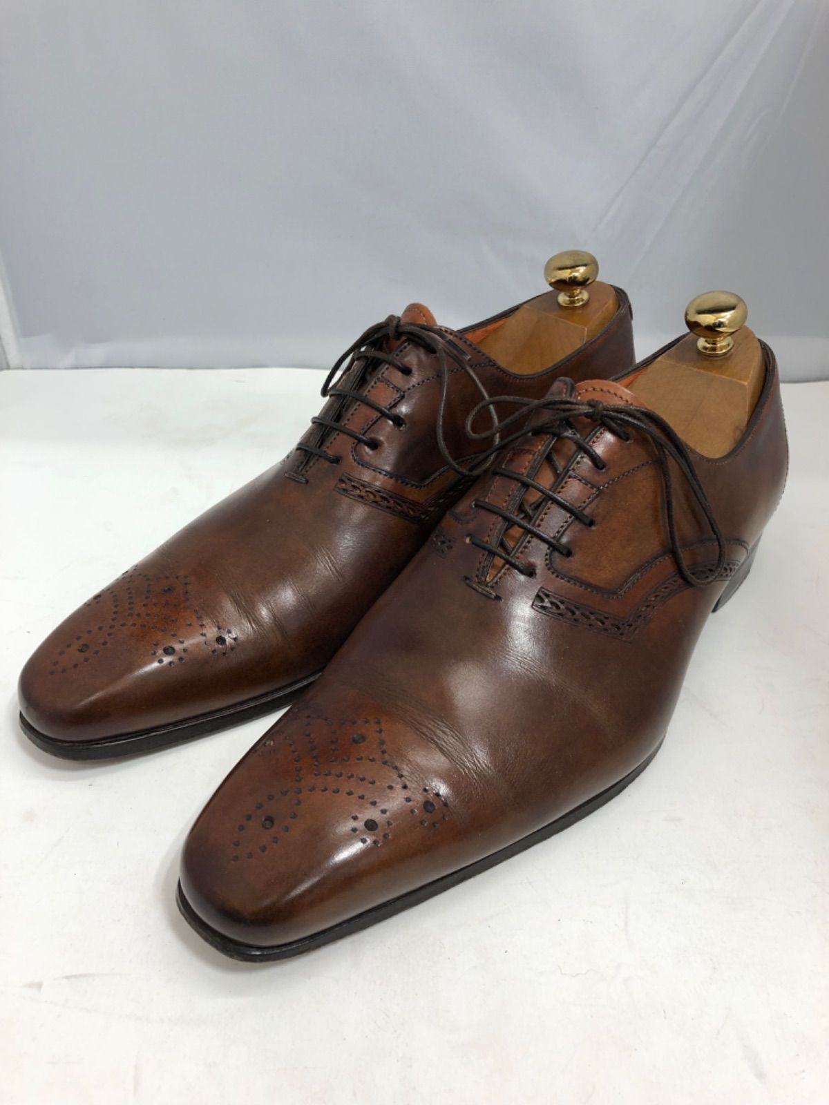 Santoni 紳士靴 サントーニ Santoni ビジネスシューズ 革靴 ブラウン