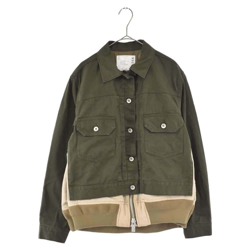 22SS sacai Nylon Twill Mix Jacket サカイ-