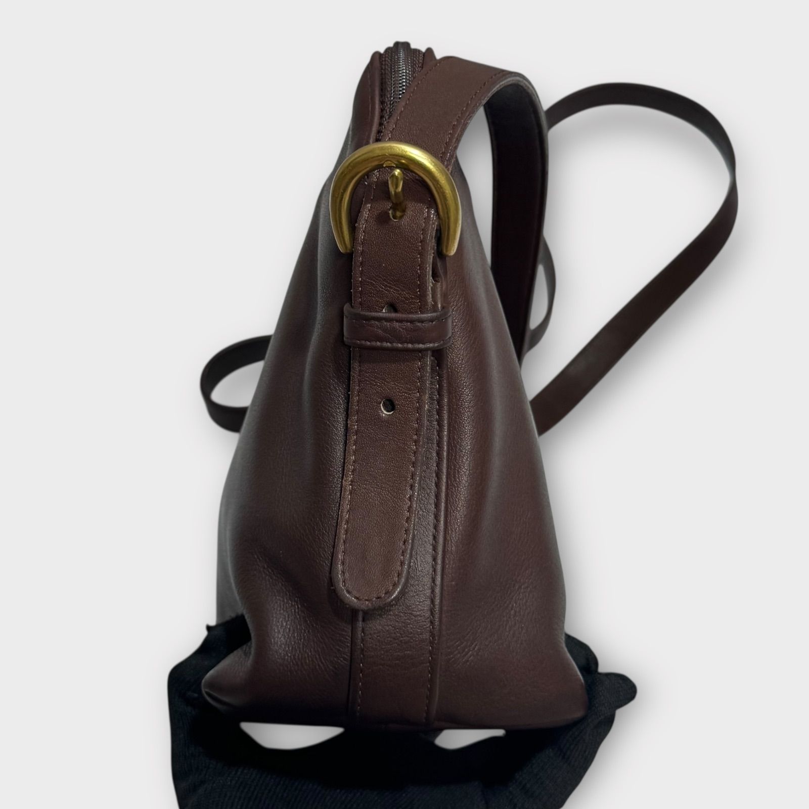 美品！COACH オールドコーチ ショルダーバッグ 斜めがけ 濃茶系