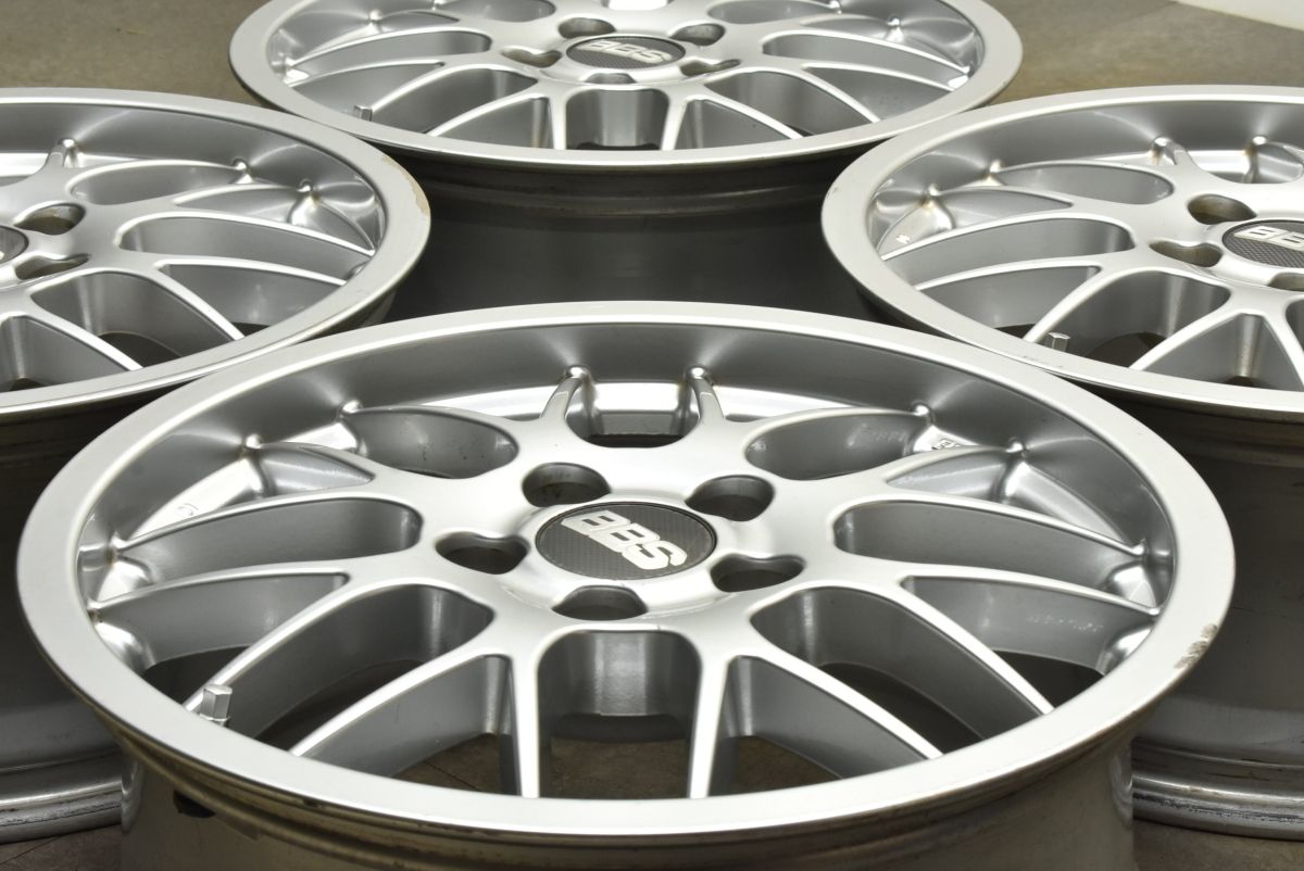 ドレスアップ用に BBS RX243 17in 7.5J 45 PCD114.3 4本セット カスタム レクサス GS IS クラウン マークX カムリ スカイライン RX-7