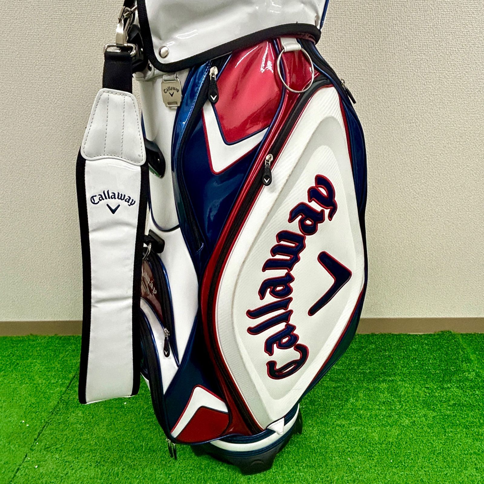 Callaway キャロウェイゴルフバッグ ネイビー/ホワイト/レッド