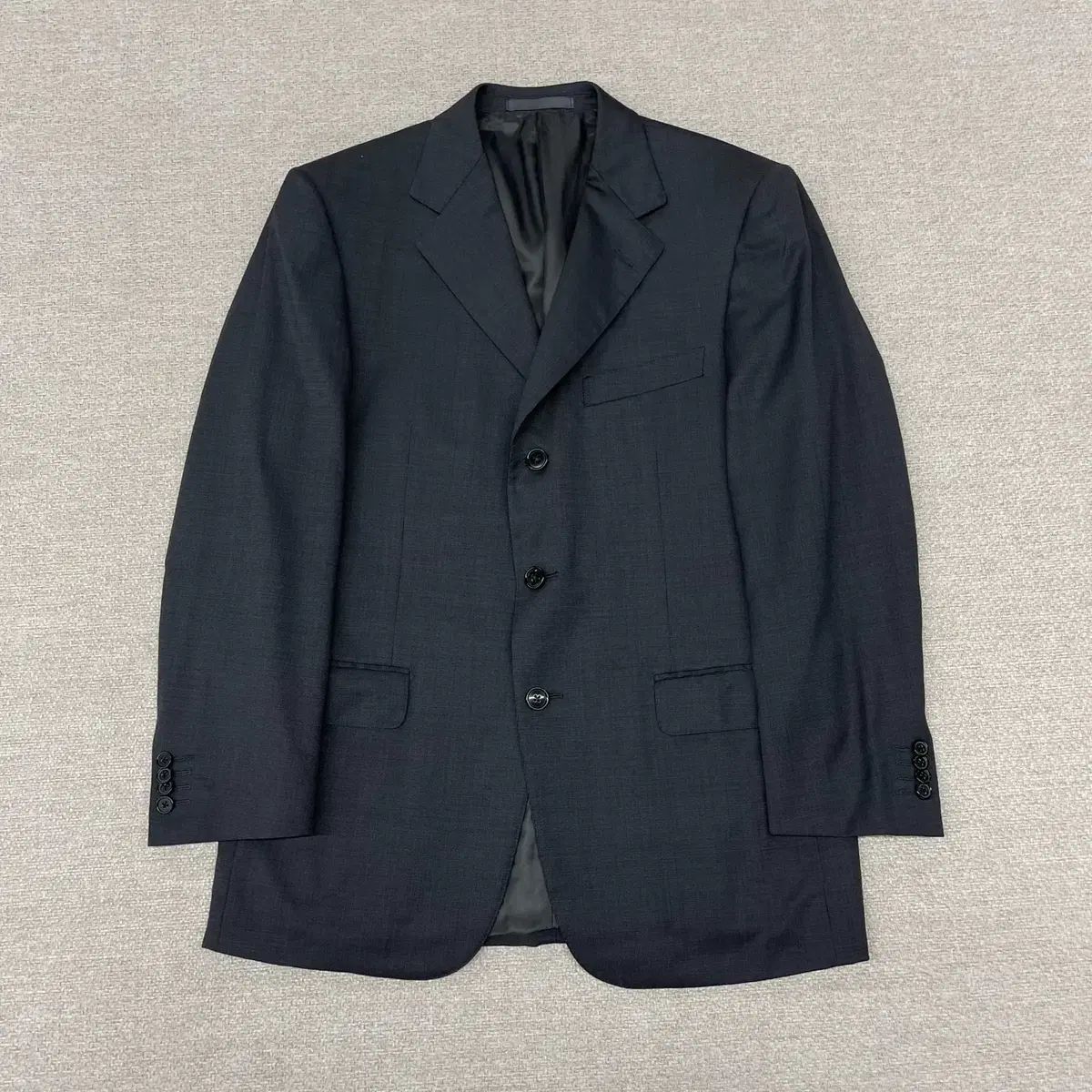 希少 美品　エルメスジルドゼニア テーラードジャケット ネイビー　A7 XL 希少 美品 エルメスジルドゼニア テーラードジャケット ネイビー