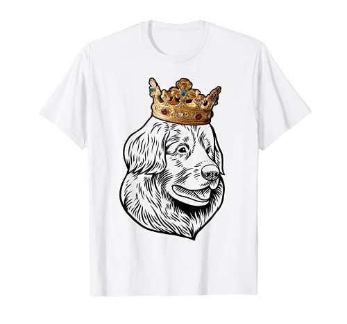 王冠をかぶるレオンベルガー犬 Tシャツ
