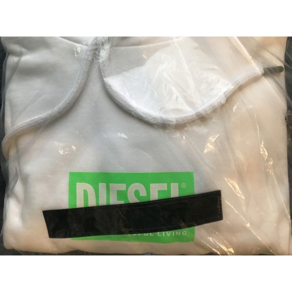 ディーゼル DIESEL パーカー XL ボックスロゴ スウェットプルパーカー  