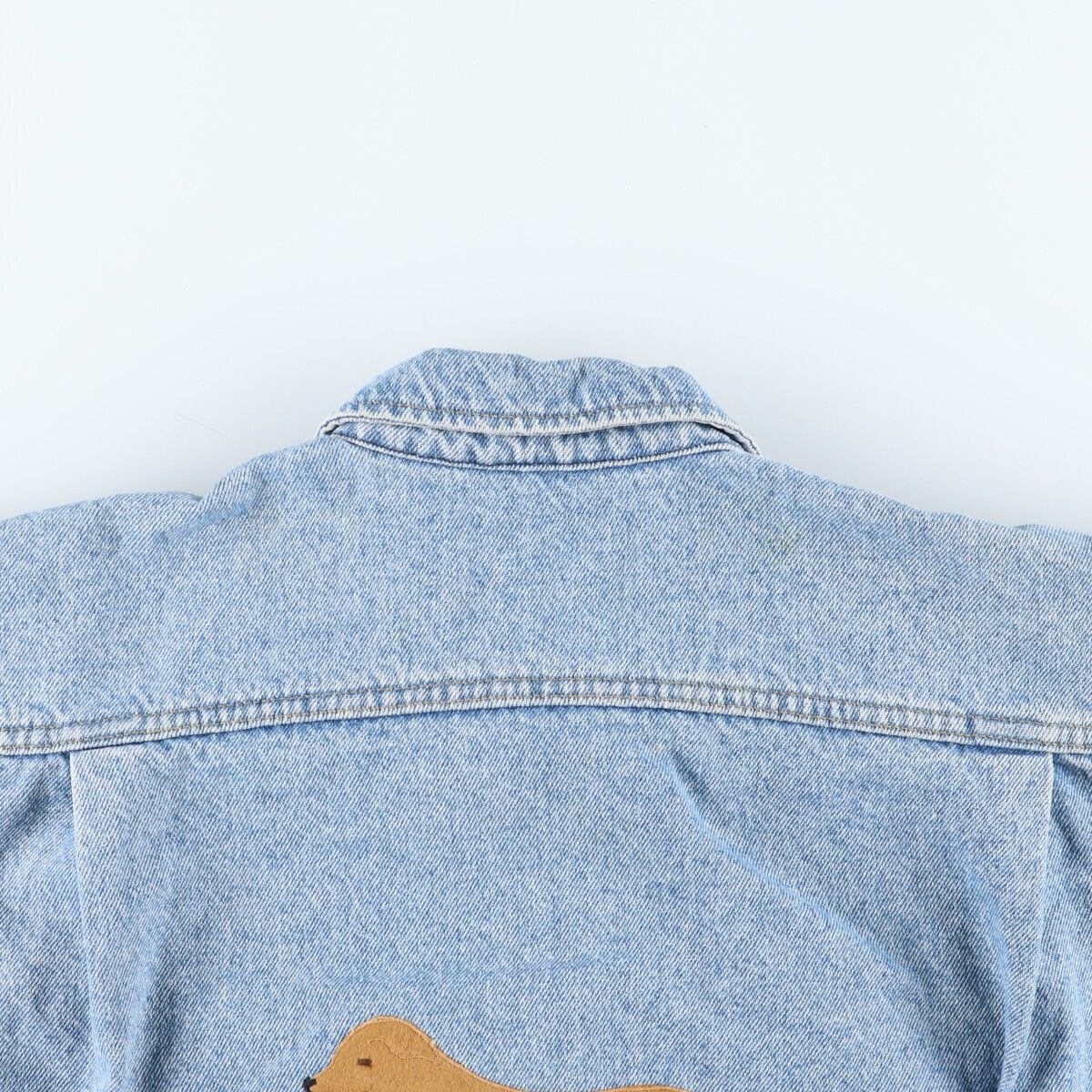 古着 80年代 リー Lee 黒タグ バック刺繍 デニムジャケット G