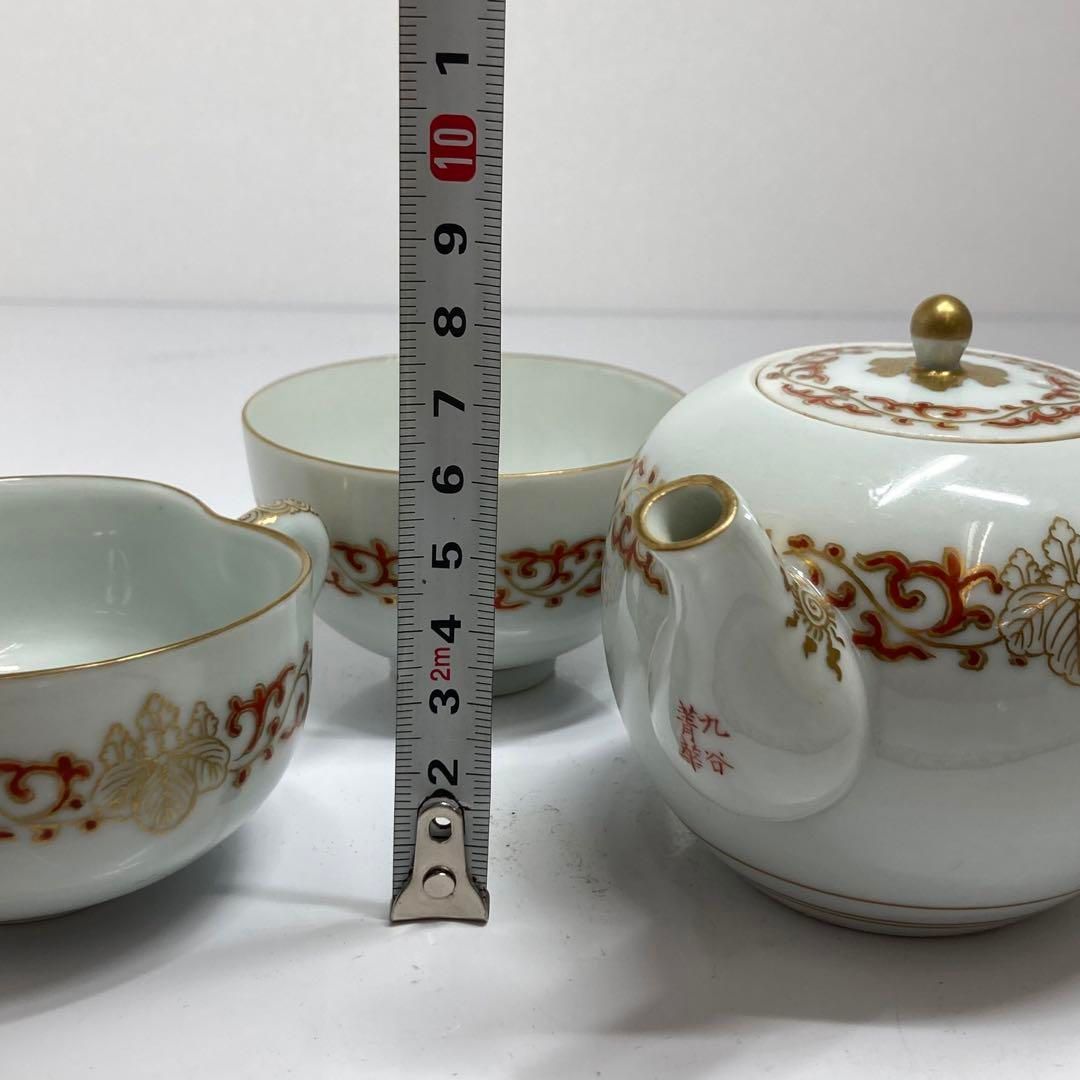 九谷 青草 煎茶器一式 共箱 トヒウ 東な6-0609 SKLAD-KIRPICHA_RU