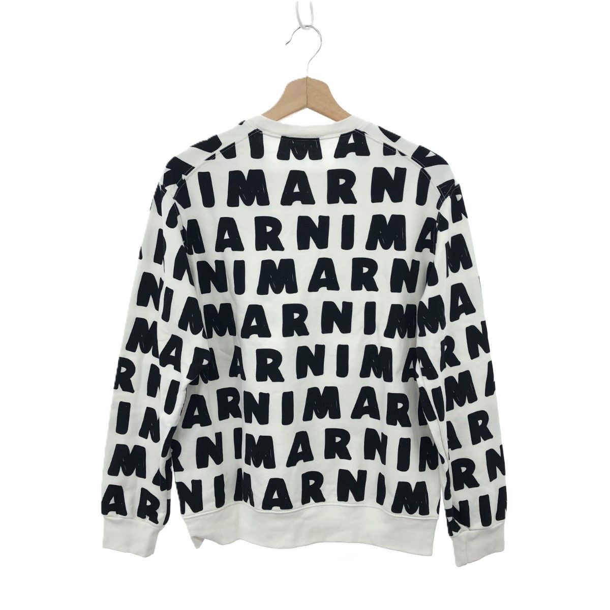 MARNI マルニ  スウェット サイズ:12  ホワイト  レディース ロゴ 総柄　240001146112 MARNI マルニ スウェット サイズ:12 ホワイト レディース ロゴ 総柄