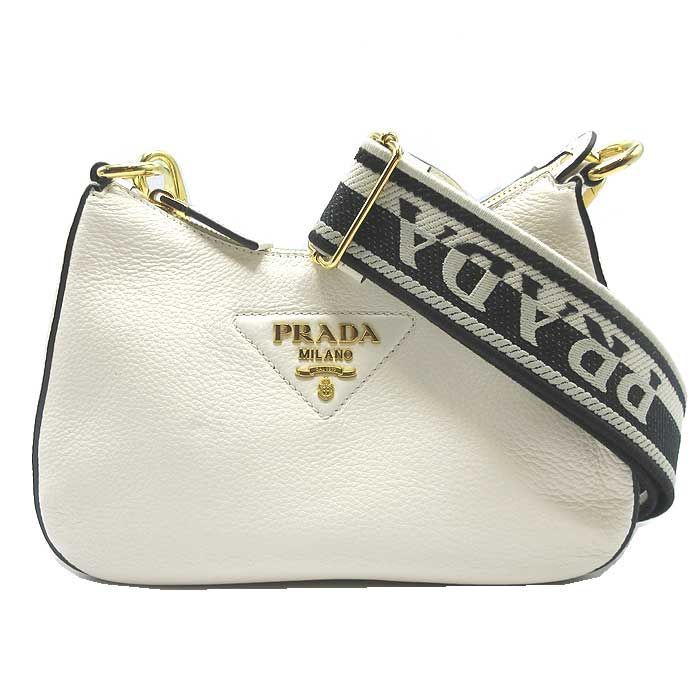 プラダ ショルダーバッグ PRADA ソフトレザー 斜め掛け 1BH193