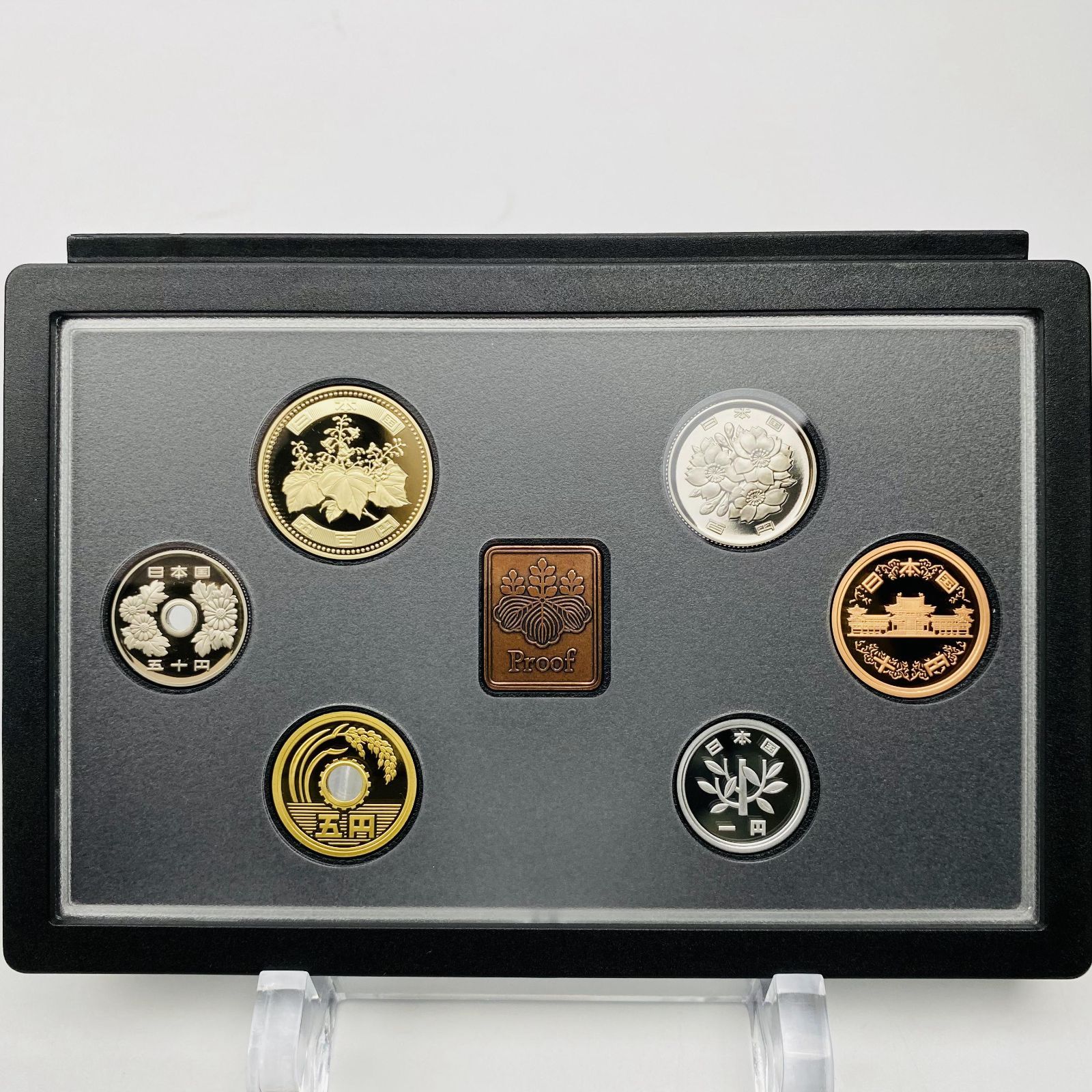 1989年 平成元年 通常プルーフ貨幣セット 額面666円 年銘板有 全揃い 