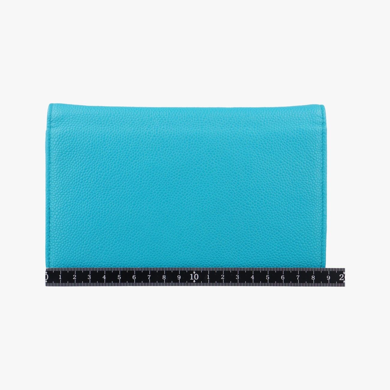 シャネルChanelキャビア ウォレット チェーン ブルー レザー A68872 17898763