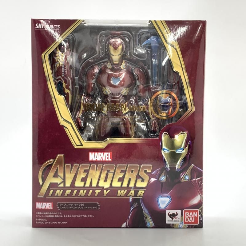 BANDAI - 中古品 S.H.フィギュアーツ アイアンマン マーク50 レビュー】S.H.Figuarts アイアンマン マーク50