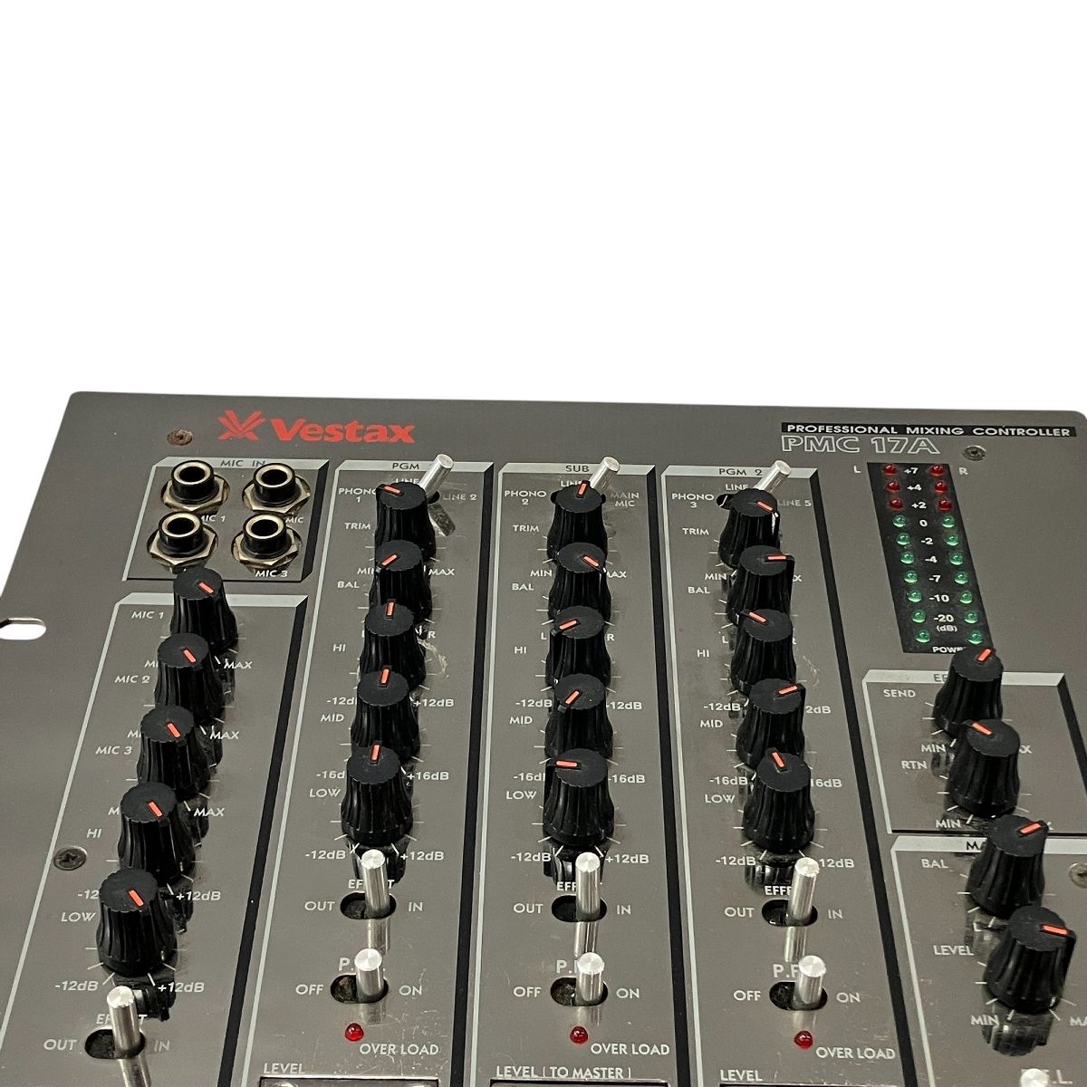 VESTAX PMC-17A DJミキサー 3チャンネル仕様 3バンド