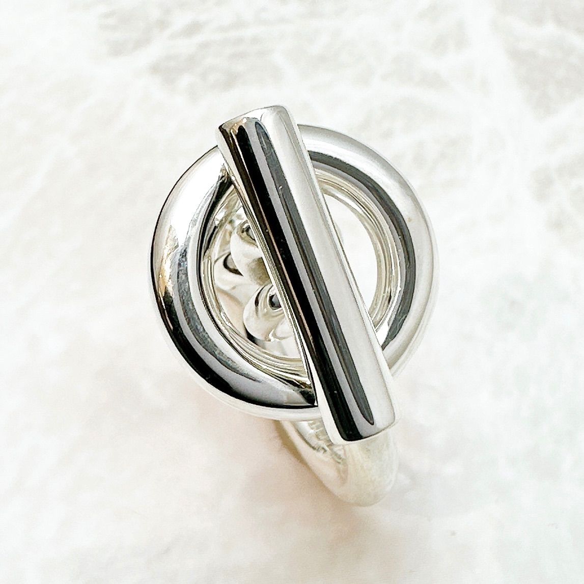 美品🌟HERMÈS エシャペ クロワゼット シルバー リング 53 約12号 U