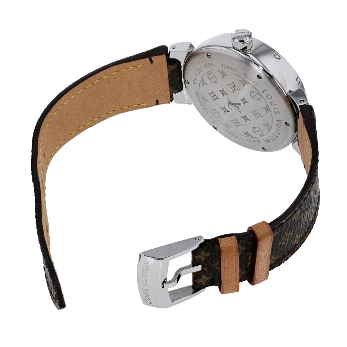 中古】 LOUIS VUITTON （ルイヴィトン） ﾀﾝﾌﾞｰﾙ GM 時計 ｸｵｰﾂ/ﾒﾝｽﾞ 