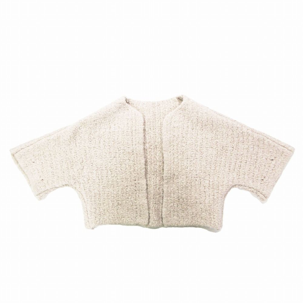 未使用*FOXEY*フォクシー　ロングカーディガン　グレージュ　カシミヤ×シルク FOXEY フォクシー Grace V 綿混ロングカーディガン 近年モデル
