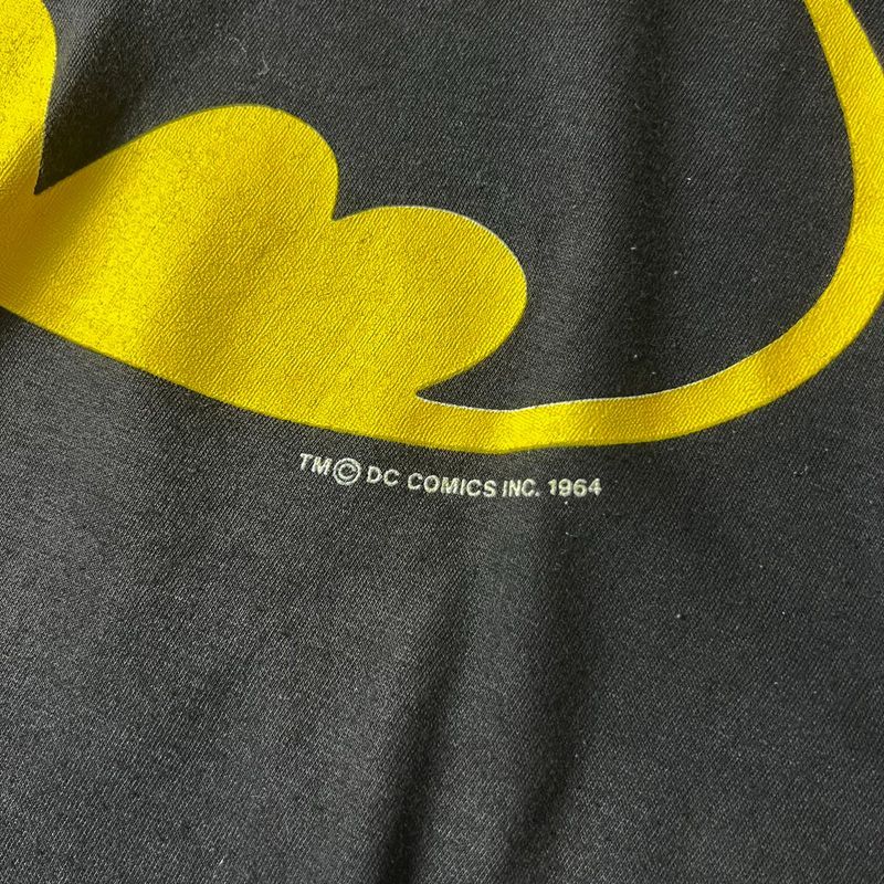 80s USA製 バットマン オフィシャル ロゴ プリント 半袖 Tシャツ XL