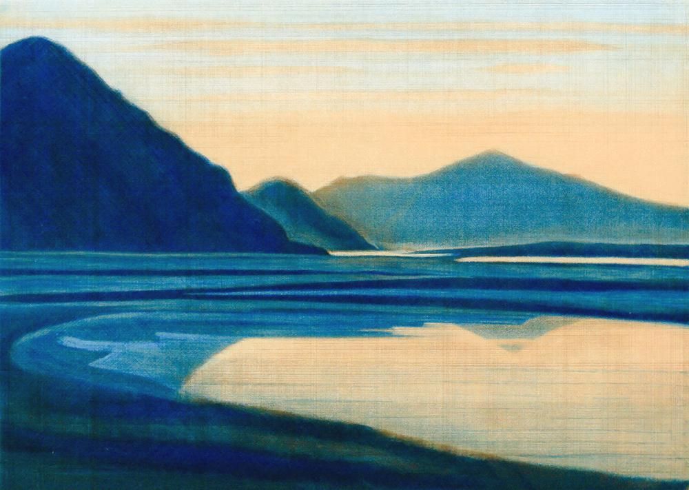 真作】【WISH】平山郁夫「シルクロード幻想 拉薩郊外」銅版画 6