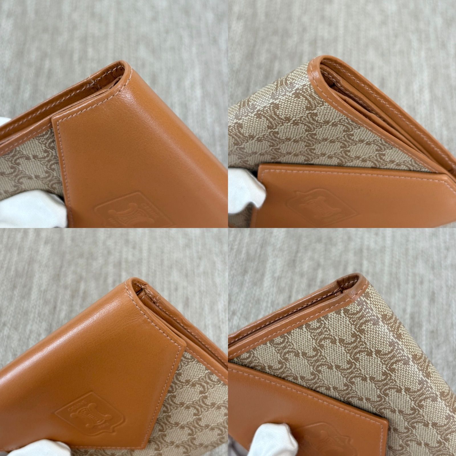 極美品】CELINE Vintage Triomphe Short Wallet セリーヌ