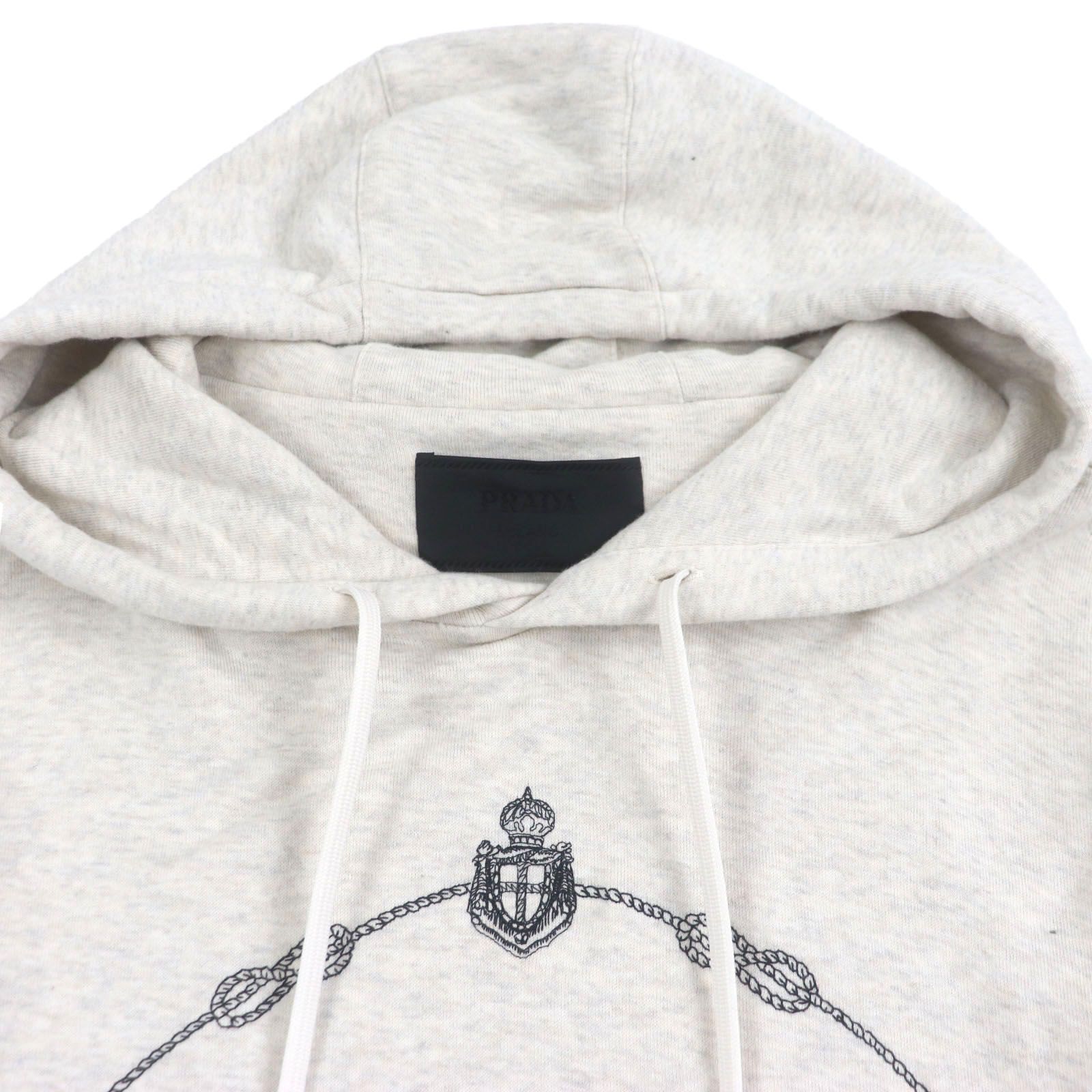 美品▽PRADA プラダ 23AW UJL24B コットン100% フロントロゴ