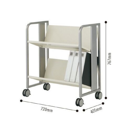 重量物対応ファイルワゴン 2段10-005MH-1 林製作所