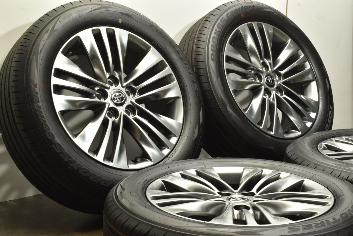 製 新車外し トヨタ 40 アルファード 純正 18in 7J 40 PCD120 トーヨー プロクセスコンフォート 225 60R18 ヴェルファイア 流用