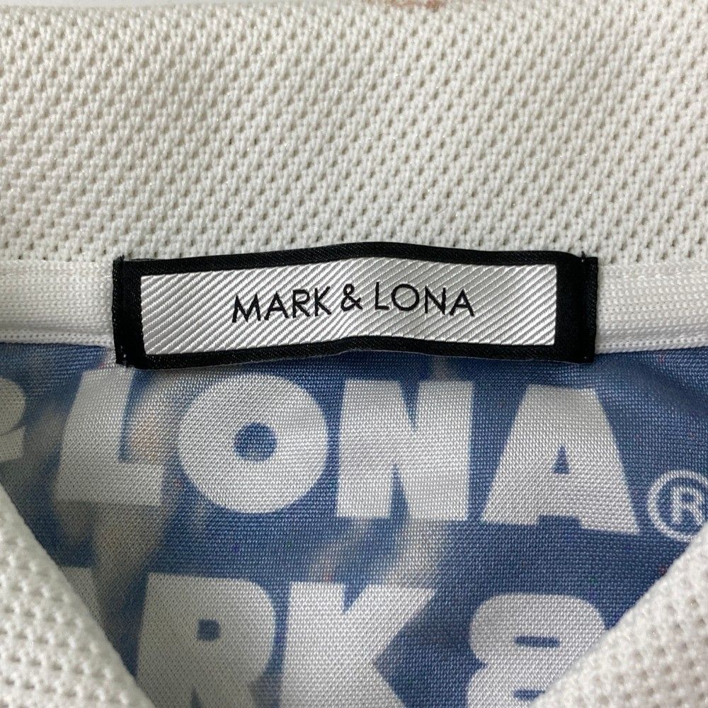 サイズ：38 MARK&LONA マークアンドロナ 半袖ポロシャツ ロゴ総柄