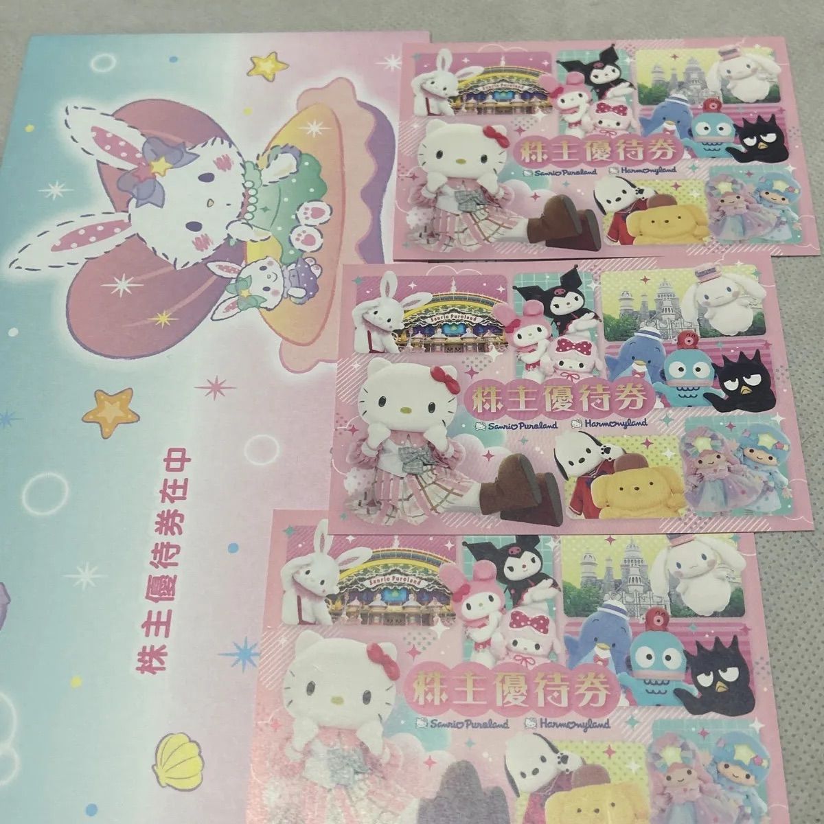 サンリオ　　株主優待券　　３枚