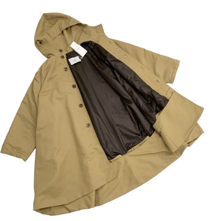 IIROT イロット Nylon Satin Patted Coat 撥水ナイロン中綿フーディコート キャメル F 020-022-WC21 -  メルカリ