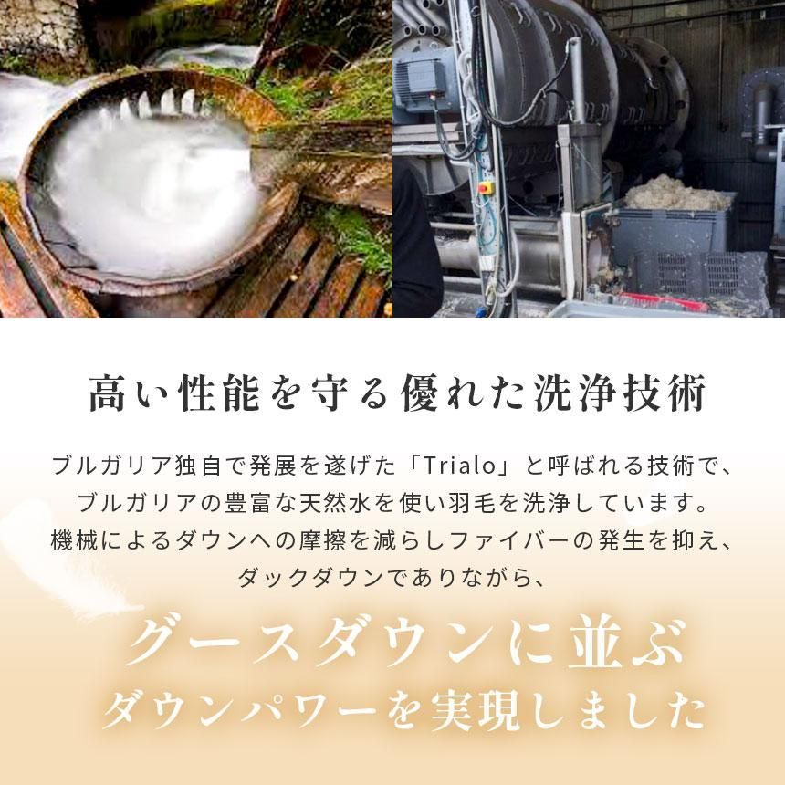 ブルガリア産ホワイトダックダウン93％ 1.1kg 日本製 立体キルト羽毛布団 シングル 新品【3SA-BUMK9231-01】 - メルカリ