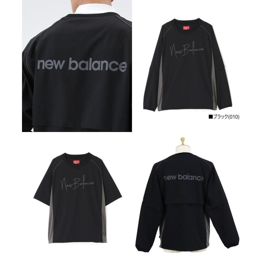 ニューバランス ゴルフウェア アウター 2WAY クルーネック スニードジャケット ブラック ブルゾン new balance 葛西店 LLC-HASEGAWATOSO_COM