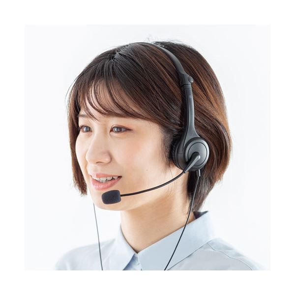 5個セット サンワサプライ 4 対応ヘッドセット MM-HS407BKX5