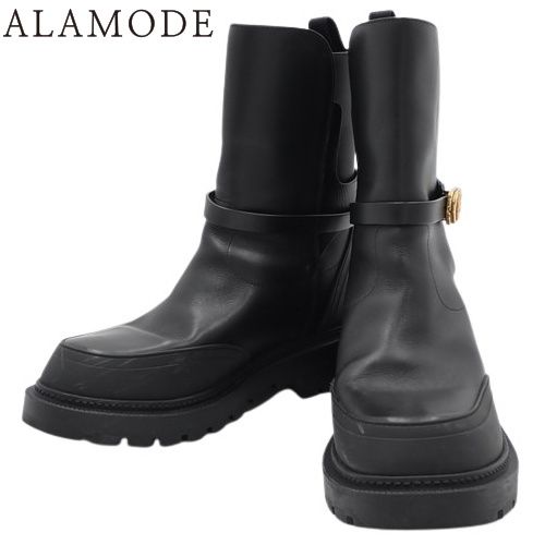 Christian Dior クリスチャンディオール DIOR EMPREINTE ANKLE BOOT ブーツ くつ 靴 シューズ アパレル 37 カーフ ブラック黒 ゴールド金具 レディース 40802128701 アラモード