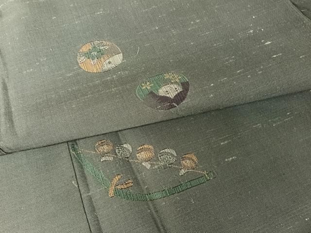 平和屋着物○京の名門・菱屋六右ェ門 紬 玩具文 正絹 逸品 AAAW4001np